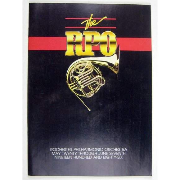 Program 1986 Rochester Philharmonic Orchestra Marshal Wydner Ticket RPO NY - Picture 4 of 10